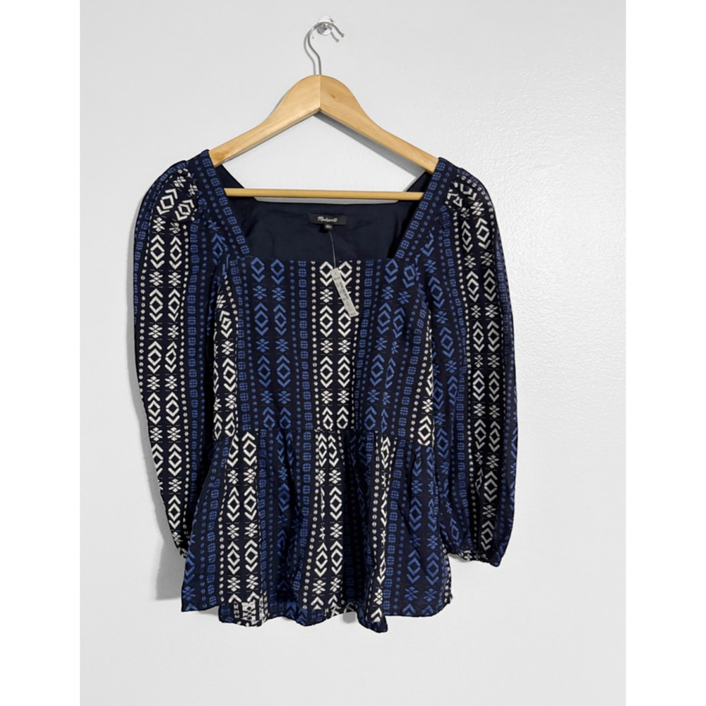 Madewell New! Light Spun Puff Sleeve Top - Picture 2 of 7